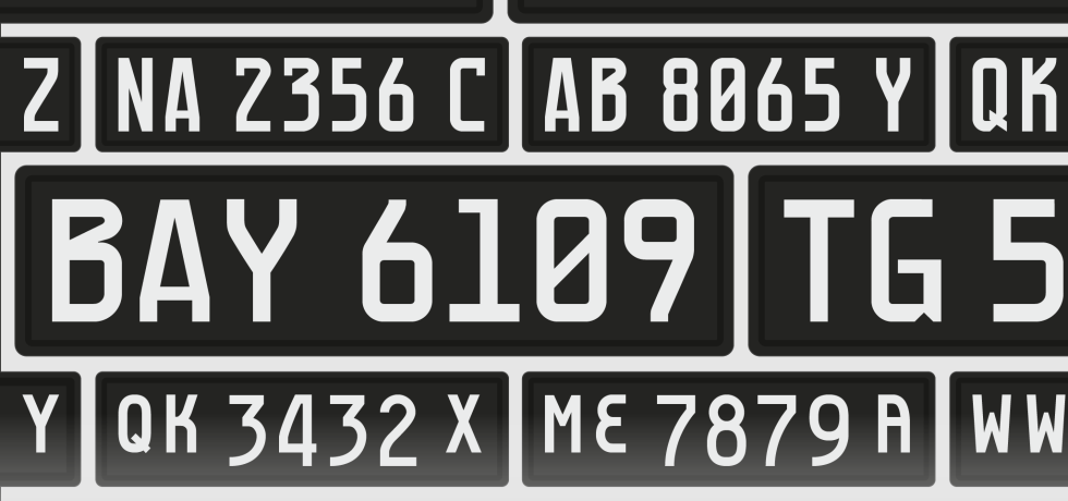 Sample Numbers for Standardised Number Plate Malaysia, Myno & Nomy